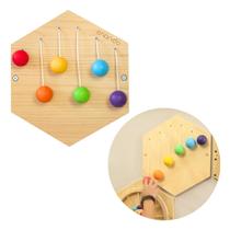 Painel Sensorial Colmeia Bolas Brinquedo Educativo de Parede Criando Painel Sensorial Colmeia Bolas Brinquedo Educativo de Parede Criando