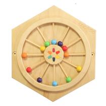 Painel Sensorial Colmeia - Roda Gigante, da Criando - Brinquedo Educativo de Madeira de Atividades na Parede - Cód. PSCRG Painel Sensorial Colmeia - Roda Gigante, da Criando - Brinquedo Educativo de Madeira de Atividades na Parede - Cód. PSCRG