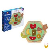 Painel sensorial coordenação motora encaixe - Xalingo