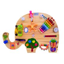 Painel Sensorial Montessori 18 Atividade Pedagógica Elefante