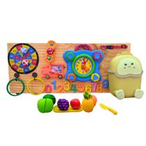 Painel Sensorial Portátil Atividades Educativas Bebê Desenvolve