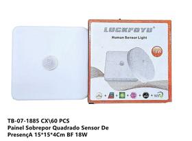 Painel sobrepor quadrado sensor de presenca bf 18w tb-07-1885