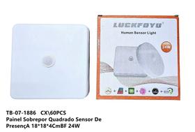 Painel sobrepor quadrado sensor de presenca bf 24w tb-07-1886