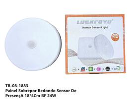 Painel sobrepor redondo sensor de presenca bf 24w tb-07-1883