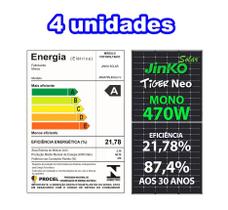 Painel Solar 470w 120 Cel. n Type Mono 21,78% Eficiencia - Jinko