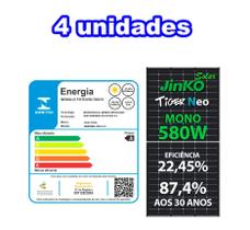 Painel Solar 580w 144 Cel. n Type Mono 22,45% Eficiencia - Jinko