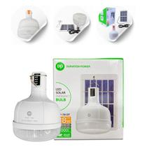 Painel Solar E Lâmpada Led De Emergência 38w Com Bateria de 4000mAh Recarregável