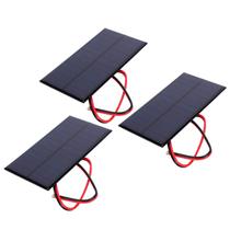 Painel solar Eujgoov 6V 1W Polissilício com cabo de 30 cm (3 unidades) Painel solar Eujgoov 6V 1W Polissilício com cabo de 30 cm (3 unidades)