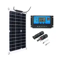 Painel Solar Flexível De 500W Para Fornecimento De Energia Móvel Ideal Para Camping E RV - NONE
