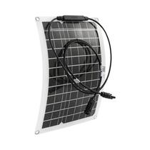 Painel Solar Flexível de Alta Potência (30W-600W) 12V - Carregador de Bateria com Dual USB (10A-100A)