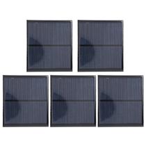 Painel solar Hilitand 6V 2W DC5.5V 160mA com fio de 30 cm x5
