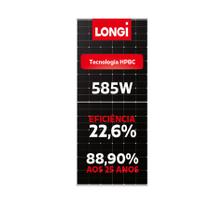 painel Solar LONGI 585W MONO BC