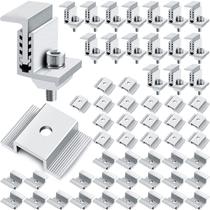 Painel solar Mid Clamps Zhengmy Aluminium (1,06 polegadas) x56 Painel solar Mid Clamps Zhengmy Aluminium (1,06 polegadas) x56