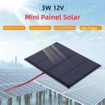 Painel Solar Mini Portátil 3W 12V Módulo De Célula De Polissilício Carregador DIY Para Bateria Móvel