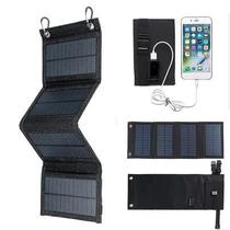 Painel solar portatil multi uso varios conectores carrega celular
