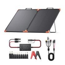 Painel solar portátil ZOUPW 100W com controlador PWM 20A IP68