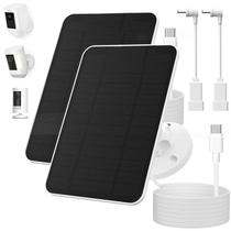 Painel Solar Pywenlo para Câmera Ring 4W Kit com 2 Unidades, Cabo e Suporte
