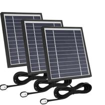 Painel solar Uogw, pacote com 3 cabos magnéticos impermeáveis, preto