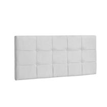 Painel Solteiro Strass Jordania 90 CM Suede Branco - D A Decor