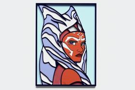 Painel Star Wars Ahsoka Tano Em Camadas Mdf 29cm 3d