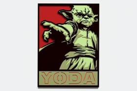 Painel Star Wars Yoda Em Camadas Mdf 44cm 3d Q3d0017