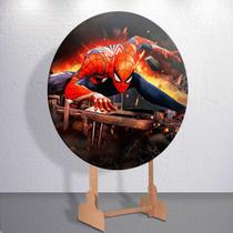 Painel Sublimado Capas Heroi Cute Menino Aranha Decoração Festa Estampa Infantil Redondo Mini Grande Painel Sublimado Capas Heroi Cute Menino Aranha Decoração Festa Estampa Infantil Redondo Mini Grande