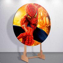 Painel Sublimado Capas Heroi Cute Menino Aranha Decoração Festa Estampa Infantil Redondo Mini Grande Painel Sublimado Capas Heroi Cute Menino Aranha Decoração Festa Estampa Infantil Redondo Mini Grande