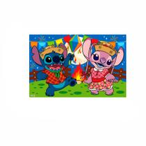 Painel Sublimado Festa Junino Decpração Stitch Junina 85cm Painel Sublimado Festa Junino Decpração Stitch Junina 85cm