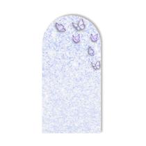 Painel Sublimado Vertical Romano Jardim de Glitter Borboletas 100x200cm
