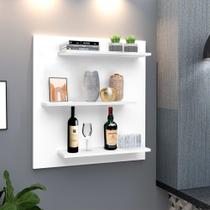 Painel Suiça Paris 3 prateleiras para decoração - Branco