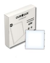 Painel Superled De Embutir 40w Branco Frio Ourolux Painel Superled De Embutir 40w Branco Frio Ourolux