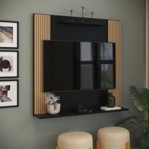 Painel Suporte Estante Para TV Sala Quarto Ripado Prateleira Suspenso Até 32 Polegadas