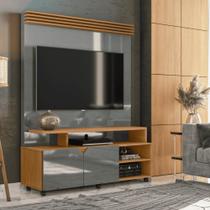 Painel suporte Timbu cinza perolizado/tauari