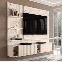 Painel Suspenso Atena para TV 65 - L&D Cor:Calacata/Off White Painel Suspenso Atena para TV 65 - L&D Cor:Calacata/Off White