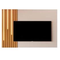 Painel Suspenso Boto 1.8 com LED Sala p/ TV até 70" Off White