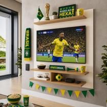 Painel Suspenso Brasil Copa do Mundo para TV Até 40 Polegadas MDP 12mm Movelove Campeão de Vendas Painel Suspenso Brasil Copa do Mundo para TV Até 40 Polegadas MDP 12mm Movelove Campeão de Vendas