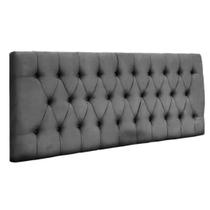 Painel Suspenso Cabeceira Dubai 1,20m Para Cama Viúva Solteirão Suede Cinza - Aurora Line