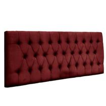 Painel Suspenso Cabeceira Dubai 1,20m Para Cama Viúva Solteirão Suede Vermelho - Aurora Line
