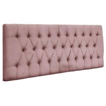 Painel Suspenso Cabeceira Dubai 1,28m Para Cama Viúva Solteirão Suede Rosa - Aurora Line