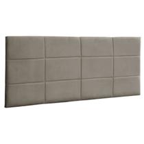 Painel Suspenso Cabeceira Luna 1,28m Para Cama Viúva Solteirão Suede Bege - Aurora Line