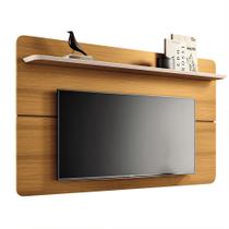 Painel Suspenso Decorativo 1.8 TV até 70 Polegadas Kirby Cinamomo/Off White G26 - Gran Belo