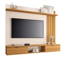 Painel Suspenso Decorativo Ripado MDP/MDF Portas Basculantes Lets Off White/Cinamomo G-26 - HB Móveis