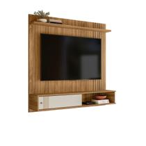 Painel Suspenso Detalhe Ripado Sala Estar Quarto TV Até 55 Polegadas 1 Prateleira 1 Porta Milão