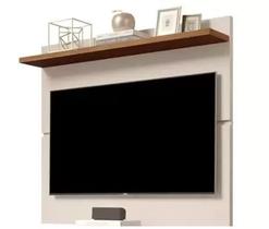 Painel Suspenso Flutuante Home TV Até 46 Polegadas Prateleira Superior Vivare New 1.08