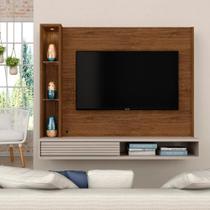 Painel Suspenso Georgia Para Tv 50" Freijó/off Whi - Móveis Arapongas
