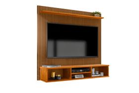 Painel Suspenso Home TV Até 50 Polegadas Ripado 3D Everest Painel Suspenso Home TV Até 50 Polegadas Ripado 3D Everest