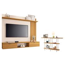 Painel Suspenso Lets Cinamomo Off White com Aparador Infinity Cinamomo - HB Móveis