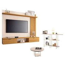 Painel Suspenso Lets Cinamomo Off White Com Mesa De Centro Sky E Aparador Infinity Off White - Hb Móveis Painel Suspenso Lets Cinamomo Off White Com Mesa De Centro Sky E Aparador Infinity Off White - Hb Móveis
