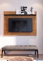 Painel Suspenso Maia 135mt Para TVs até 55 Polegadas Noce Milano Preto Fosco - Colibri