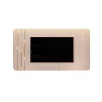Painel Suspenso MDF Avatar para TV até 75 LED dourado Detalhe Chanfrado Off White G18 - Gran Belo Painel Suspenso MDF Avatar para TV até 75 LED dourado Detalhe Chanfrado Off White G18 - Gran Belo